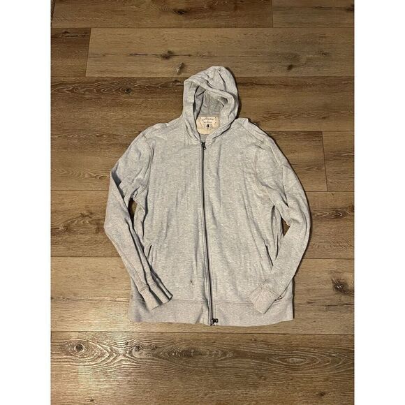 Converse x John Varvatos Men’s Full Zip Thermal Hoodie Sweatshirt Gray XL - Picture 1 of 3